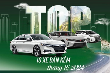 Loạt xe bán chậm tháng 8: Honda Civic lần đầu "góp mặt" ở năm 2024