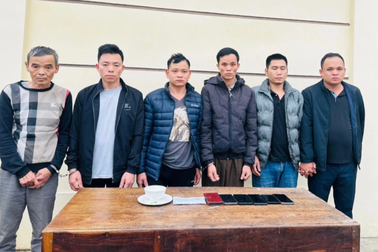 Bắt quả tang 6 "con bạc" sát phạt nhau trong rừng