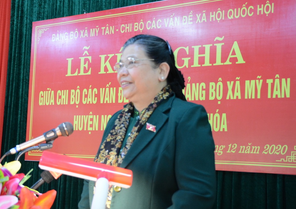 Thanh Hóa: Lễ kết nghĩa Chi bộ các vấn đề xã hội và Đảng bộ xã Mỹ Tân - 1 Thanh Hóa: Lễ kết nghĩa Chi bộ các vấn đề xã hội và Đảng bộ xã Mỹ Tân - 1