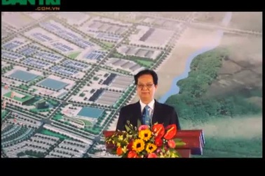 Thủ tướng Nguyễn Tấn Dũng dự lễ và phát lệnh khởi công Dự án VSIP Nghệ An.