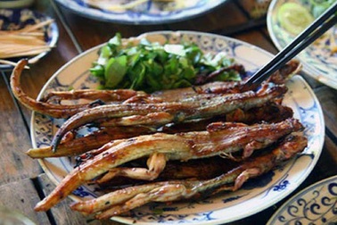 Thử thách vị giác với món dông cát Phan Thiết