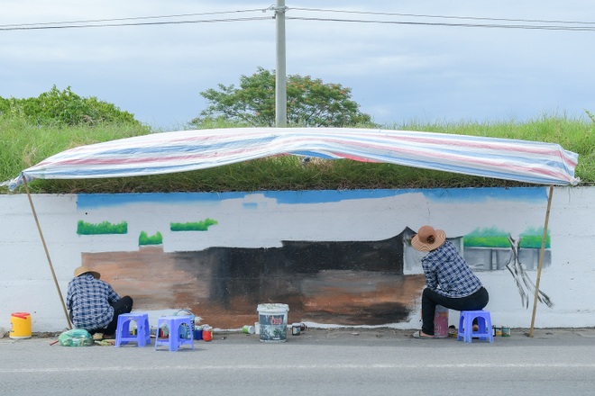 Con đường bích họa dài hơn 2 km ở ngoại thành Hà Nội - 7 Con đường bích họa dài hơn 2 km ở ngoại thành Hà Nội - 7