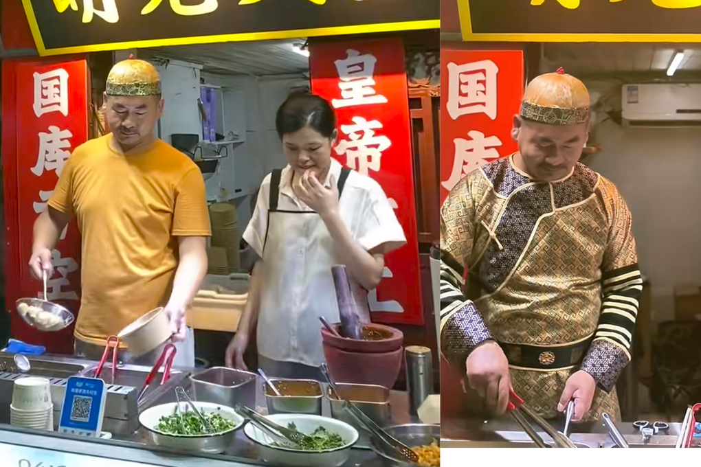 China: Pemilik restoran mengubah hidupnya dengan berdandan seperti kaisar untuk menjual tahu busuk - 2 Trung Quốc: Chủ quán đổi đời nhờ hóa trang thành hoàng đế bán đậu phụ thối - 2