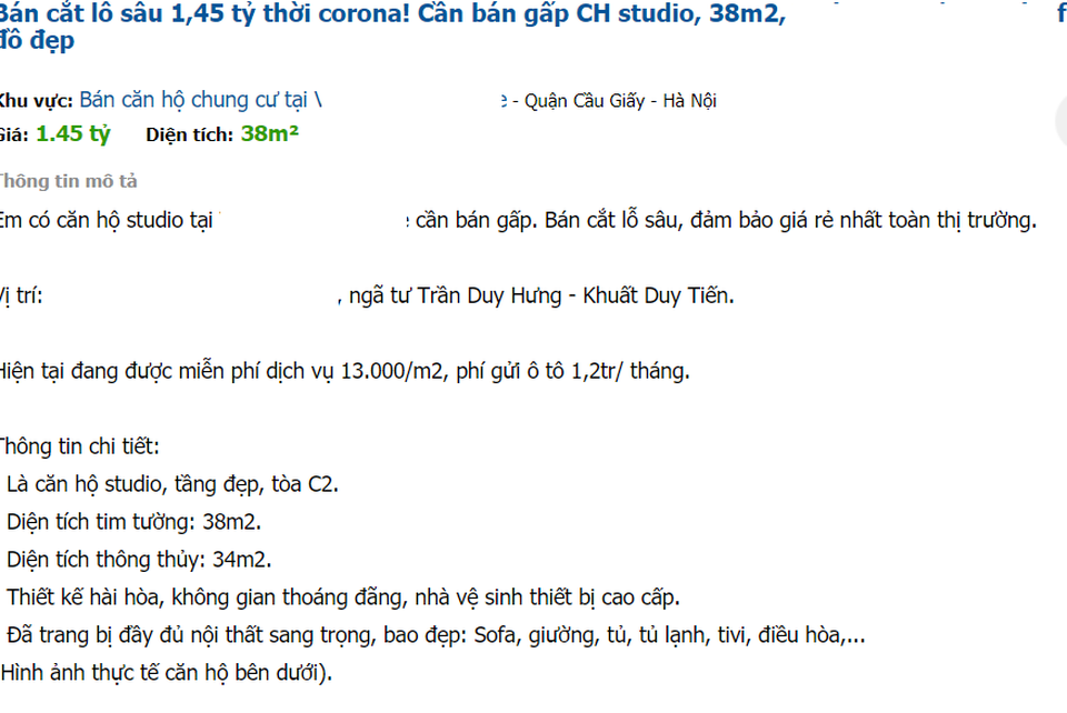 Người “cắt lỗ” thanh lý, kẻ tích cực “bắt đáy” BĐS giữa bão Covid-19 - 1 Người “cắt lỗ” thanh lý, kẻ tích cực “bắt đáy” BĐS giữa bão Covid-19 - 1