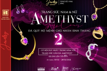 Khai xuân lộng lẫy với Thạch anh tím - Amethyst