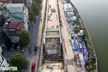 Metro Nhổn - ga Hà Nội ngừng thi công ga ngầm, công trường hoang vắng