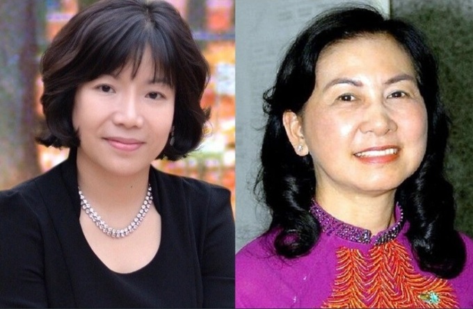 Bị can Nguyễn Thị Thanh Nhàn (bìa trái) và Bồ Ngọc Thu, cựu Giám đốc Sở KH&ĐT Đồng Nai