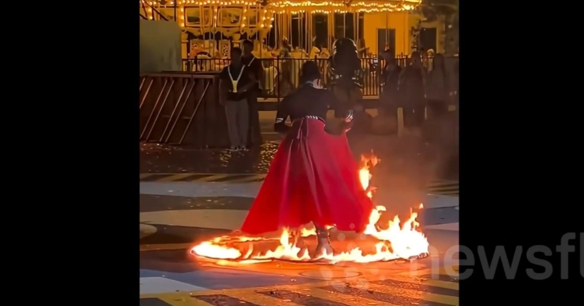 The clip "female dancer had an accident while performing a fire dance" was the most prominent one last week