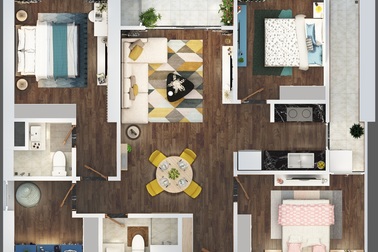 Mua căn hộ 4 phòng ngủ giá hợp lý tại The Terra - An Hưng