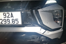 Quảng Nam: Tài xế lái ô tô gây tai nạn rồi bỏ chạy