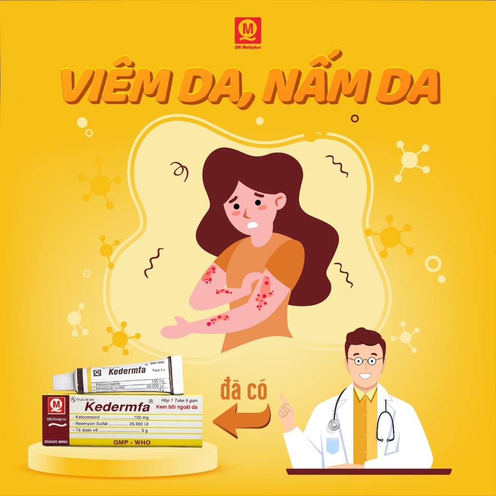 Kem hỗ trợ cải thiện nấm da Kedermfa - 1 Kem hỗ trợ cải thiện nấm da Kedermfa - 1