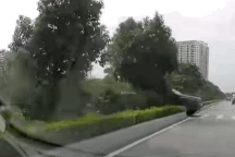 Xe bán tải sang đường bằng lối dành cho... người đi bộ