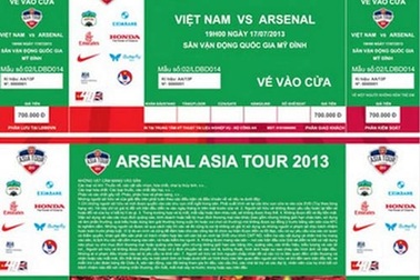 VFF trả vé trận tuyển Việt Nam-Arsenal qua đường công văn từ ngày 4/7