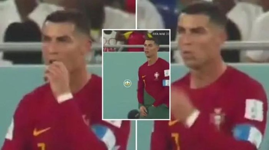 Hành động lạ của C.Ronaldo khiến nhiều người khó hiểu - 1 Hành động lạ của C.Ronaldo khiến nhiều người khó hiểu - 1