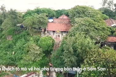 Ly kỳ câu chuyện về 2 pho tượng bán thân trên hòn Cổ Giải