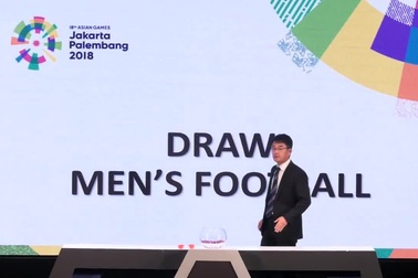 Bốc thăm lại môn bóng đá nam Asiad 2018