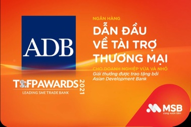 MSB nhận giải thưởng Quốc tế về tài trợ thương mại cho doanh nghiệp SME