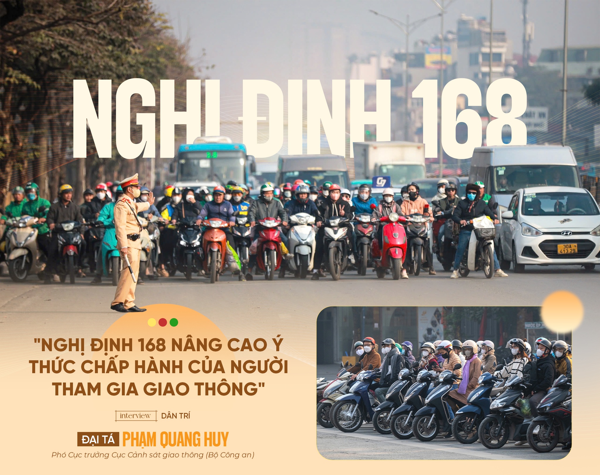 "Nghị định 168 nâng cao ý thức chấp hành của người tham gia giao thông"