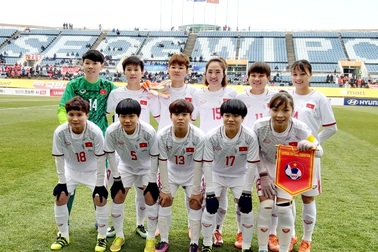Cầu thủ nữ Việt Nam không chấn thương nặng ở trận gặp Hàn Quốc