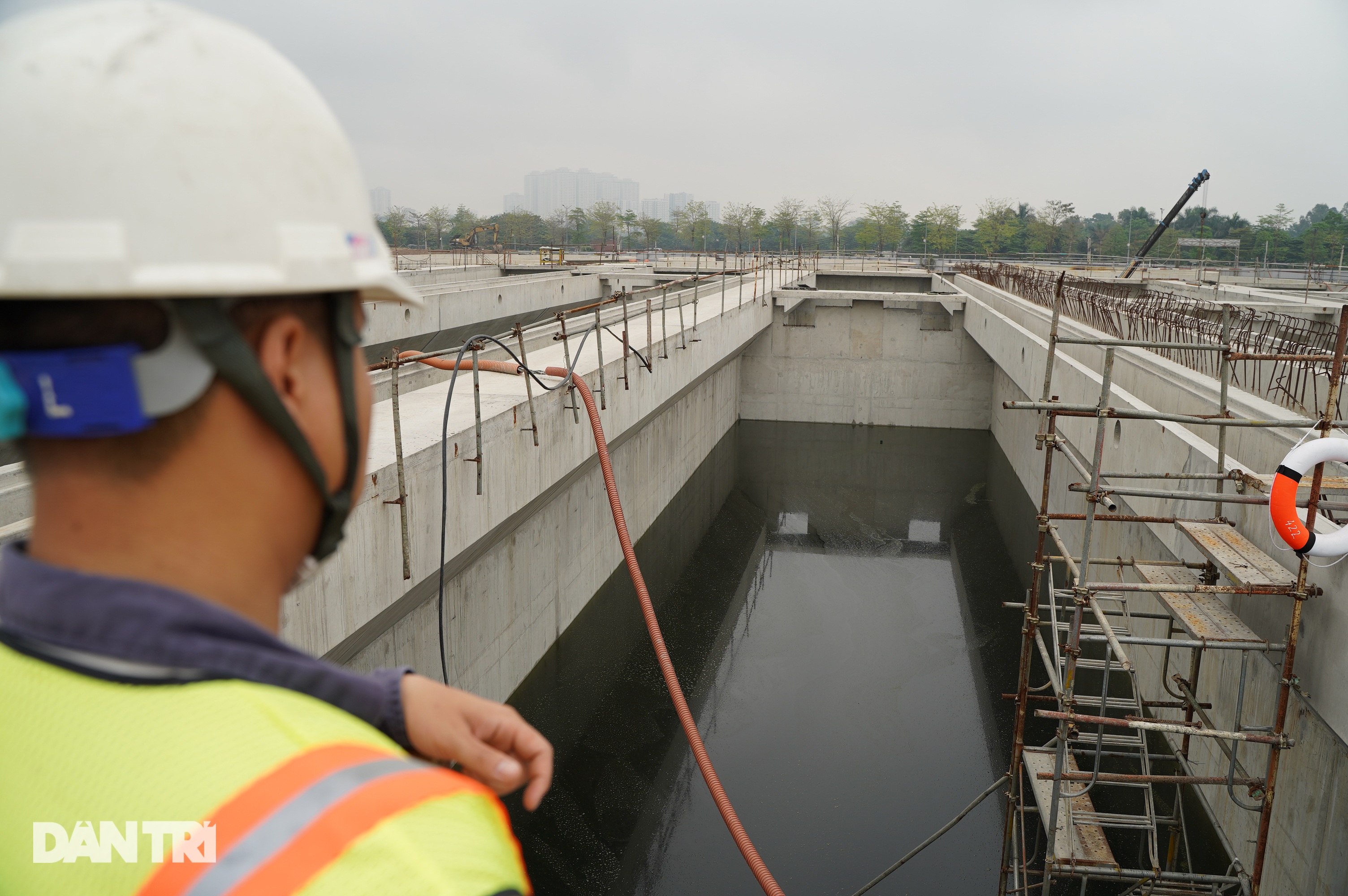 Cận cảnh nhà máy xử lý nước thải lớn nhất miền Bắc dần hình thành - 7 Cận cảnh nhà máy xử lý nước thải lớn nhất miền Bắc dần hình thành - 7