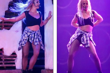 Britney nhảy bốc lửa ở Las Vegas