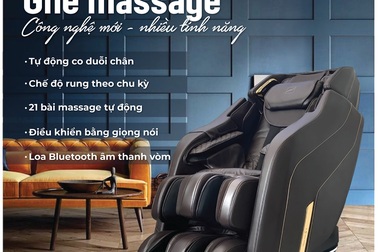 Ghế massage cao cấp Okasa - Giải pháp sức khỏe cho người yêu công nghệ