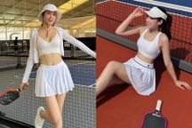 Mỹ nhân Việt diện đồ khoe eo thon, dáng gợi cảm trên sân pickleball