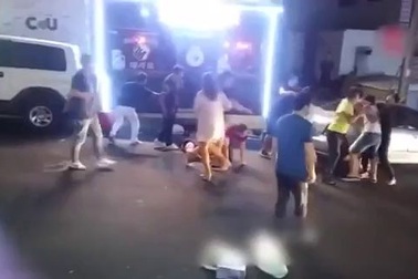 Hiện trường cuộc ẩu đả của nhóm du khách Trung Quốc