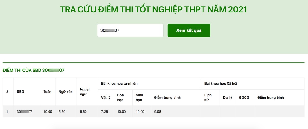 Xuất hiện thí sinh giành tới 3 điểm 10 kỳ thi tốt nghiệp THPT 2021 - 4 Xuất hiện thí sinh giành tới 3 điểm 10 kỳ thi tốt nghiệp THPT 2021 - 4