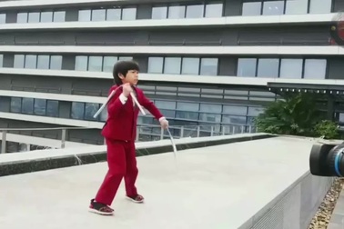 Bé Lê Trọng Huy trong buổi Casting chương trình Siêu tài năng nhí 2020