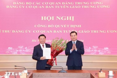 Ông Trần Thanh Lâm giữ chức Bí thư Đảng ủy cơ quan Ban Tuyên giáo T.Ư