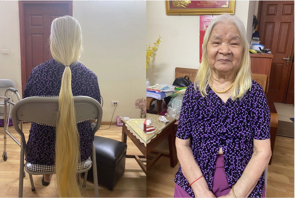 Chuyện cảm động về mái tóc bạch kim đặc biệt của cụ bà 93 tuổi ở Hà Nội - 2 Chuyện cảm động về mái tóc bạch kim đặc biệt của cụ bà 93 tuổi ở Hà Nội - 2