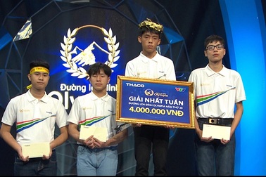 Nam sinh Cần Thơ chiến thắng cuộc thi tuần Đường lên đỉnh Olympia