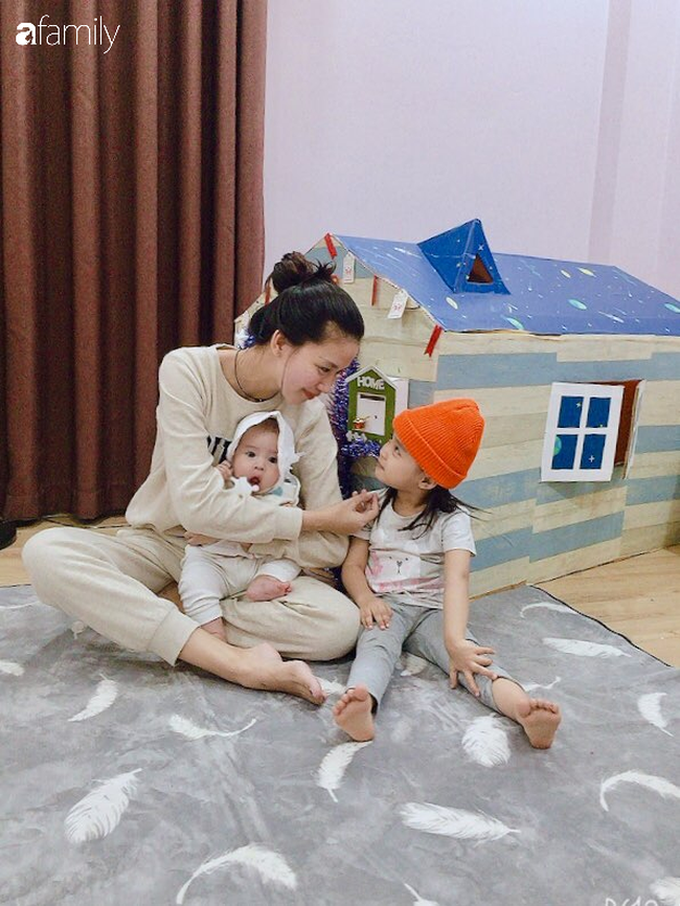 Mẹ Hà Nội tự làm cho con ngôi nhà bằng bìa các tông xinh như trong truyện tranh mà chỉ tốn hơn 100 nghìn đồng - Ảnh 8. Mẹ Hà Nội tự làm cho con ngôi nhà bằng bìa các tông xinh như trong truyện tranh mà chỉ tốn hơn 100 nghìn đồng - Ảnh 8.