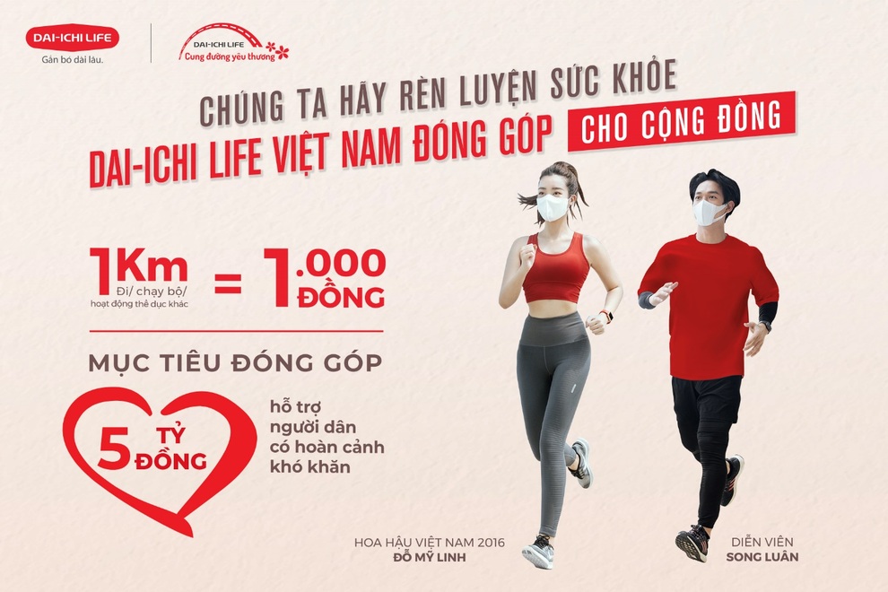 Hoa hậu Đỗ Mỹ Linh và diễn viên Song Luân đồng hành cùng Dai-ichi - Cung đường yêu thương 2021 - 1 Hoa hậu Đỗ Mỹ Linh và diễn viên Song Luân đồng hành cùng Dai-ichi - Cung đường yêu thương 2021 - 1