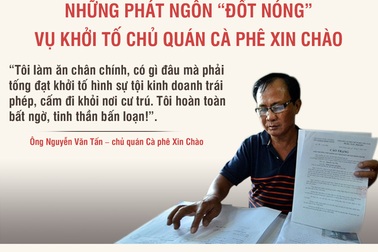 Những phát ngôn "đốt nóng" vụ khởi tố chủ quán cà phê Xin Chào