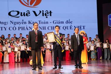 Quê Việt được vinh danh "Thương hiệu vàng nông nghiệp Việt Nam năm 2022"