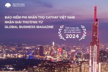 Bảo hiểm Cathay nhận giải thưởng từ tạp chí kinh doanh toàn cầu