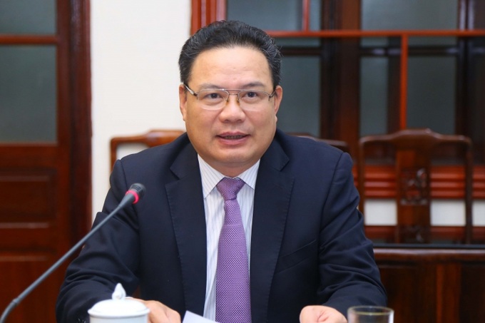 Thứ trưởng Lê Văn Thanh phát biểu tại buổi tiếp