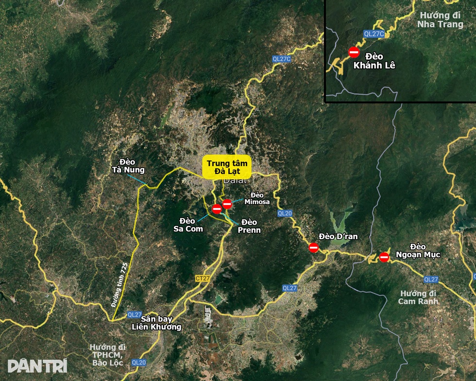 Đường đèo sạt lở tứ phía, Đà Lạt đối mặt nguy cơ bị cô lập - 1