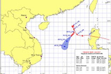 Chiều tối nay, bão Cimaron suy yếu thành áp thấp nhiệt đới 