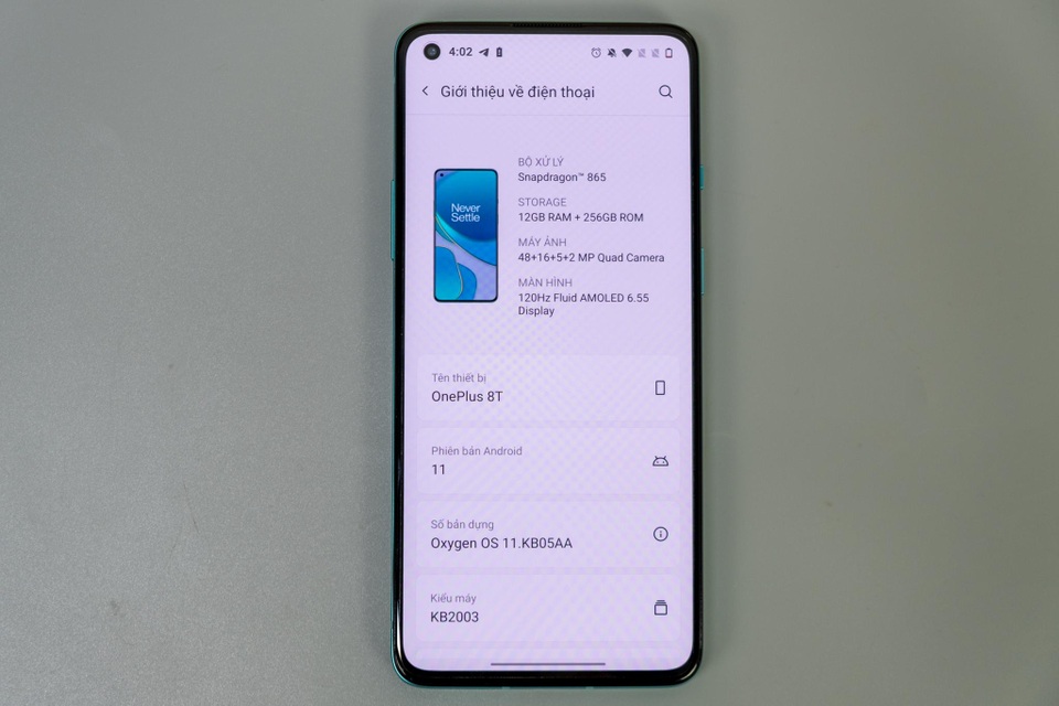 Trên tay OnePlus 8T 5G: chip Snapdragon 865, RAM 12GB, sạc nhanh 65W - 8 Trên tay OnePlus 8T 5G: chip Snapdragon 865, RAM 12GB, sạc nhanh 65W - 8