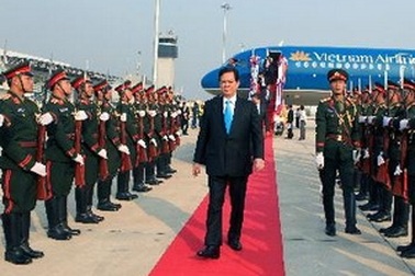 Thủ tướng hội kiến Tổng Bí thư, Chủ tịch nước Lào