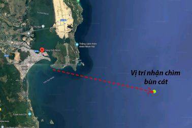 Dự kiến đổ 3,7 triệu m3 bùn cát xuống biển Quy Nhơn