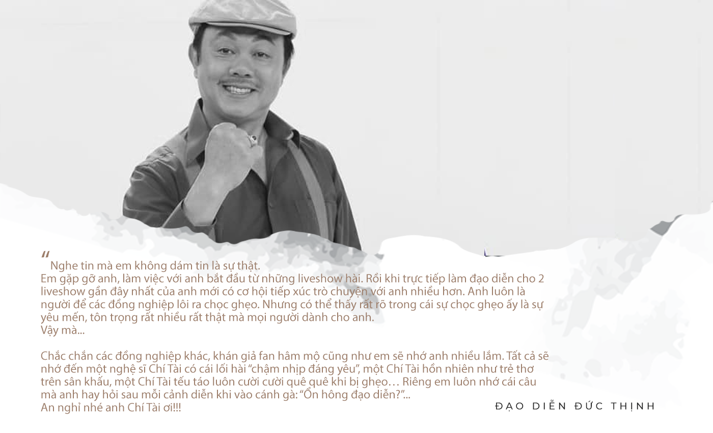 Nghệ sĩ Việt và những lời yêu thương dành cho danh hài Chí Tài - 3 Nghệ sĩ Việt và những lời yêu thương dành cho danh hài Chí Tài - 3