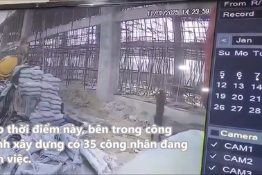 Công trình xây dựng bất ngờ đổ sập khi nhiều công nhân đang làm việc