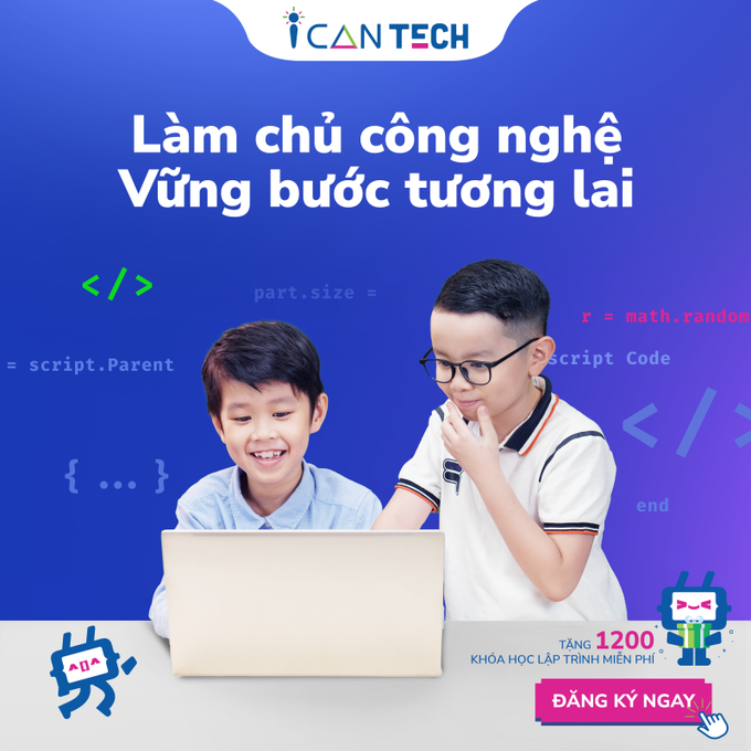 Tặng 1.200 suất học bổng Mùa hè công nghệ cho học sinh yêu lập trình.
