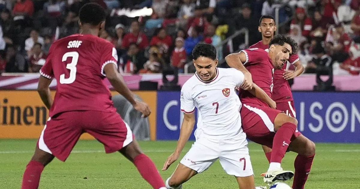 U23 Indonesia cho rằng bị xử ép trong trận đấu với U23 Qatar (Ảnh: AFC).