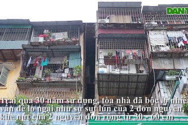 Nhà tập thể xuống cấp “thoi thóp” chờ cải tạo