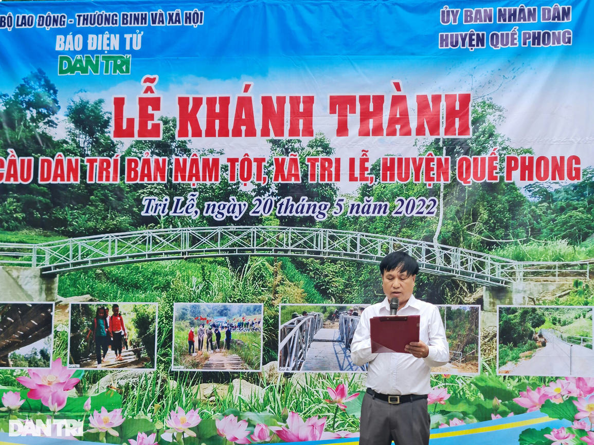 Khánh thành cầu Dân trí ở thung lũng khó khăn bậc nhất biên giới Việt - Lào - 4 Khánh thành cầu Dân trí ở thung lũng khó khăn bậc nhất biên giới Việt - Lào - 4
